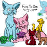 F2U Cat Family Lineart 2026