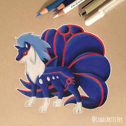 Kyogre  Ninetales by LindzArtistry