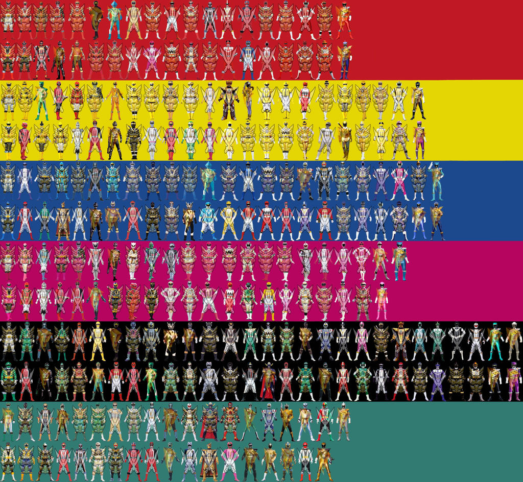 All Possible Ranger Modes Usage Chart by Dishdude87 on DeviantArt