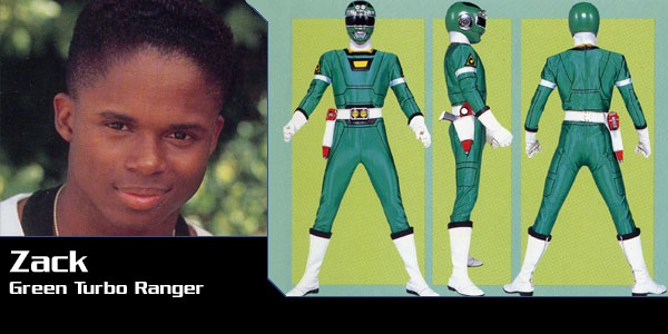 Power Rangers AU - Zack as Green Turbo Ranger