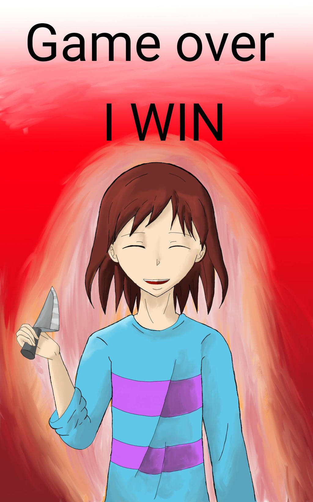 Frisk Using Save Point Frisk by AmeliaGrayson on DeviantArt