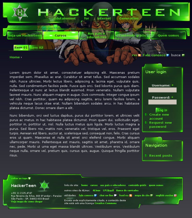 Hackerteen website