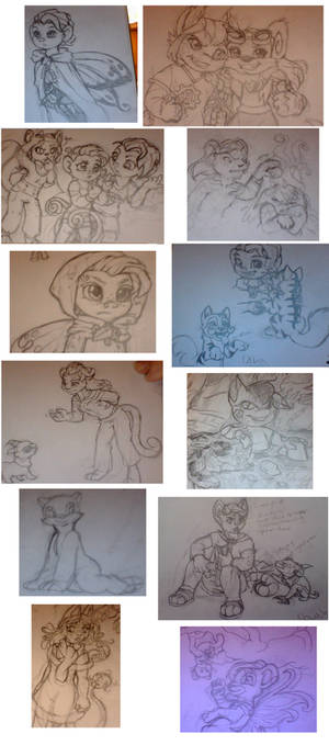 Neopet Characters Sketch Dump