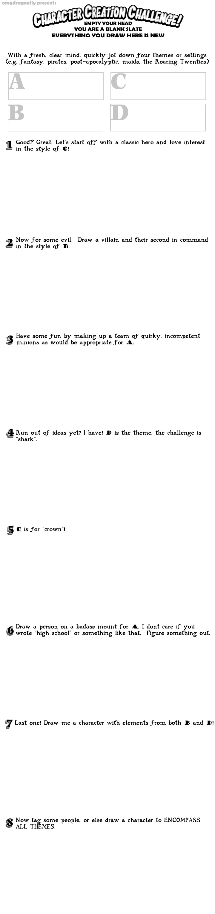 Character Creation Challenge by omgdragonfly