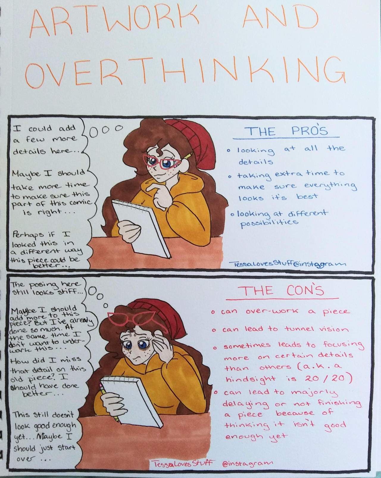 Artwork and Overthinking (Original Comic) by TessaLovesOzzy on DeviantArt