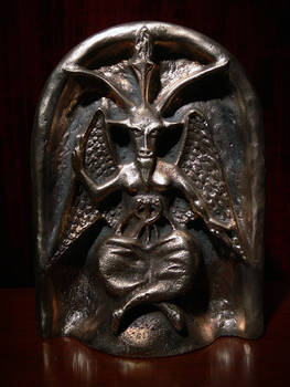 Bronze Baphomet Relief