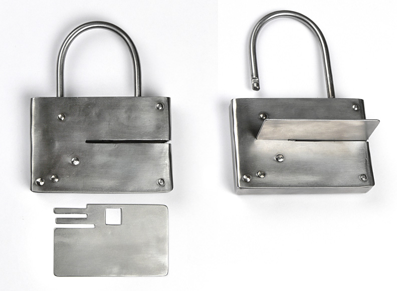 Pad Lock with a Steel Card