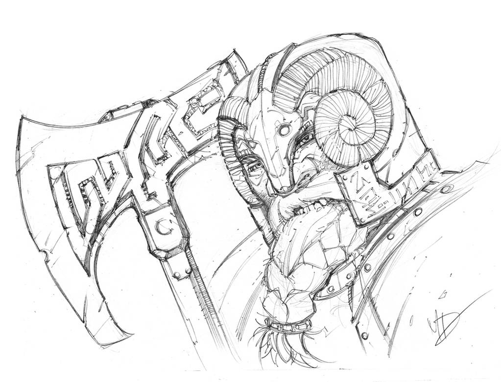 Axeman Drawing Dwarf Axeman by Max-Dunbar on DeviantArt