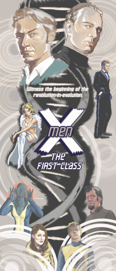 X-Men First Class 60's Poster