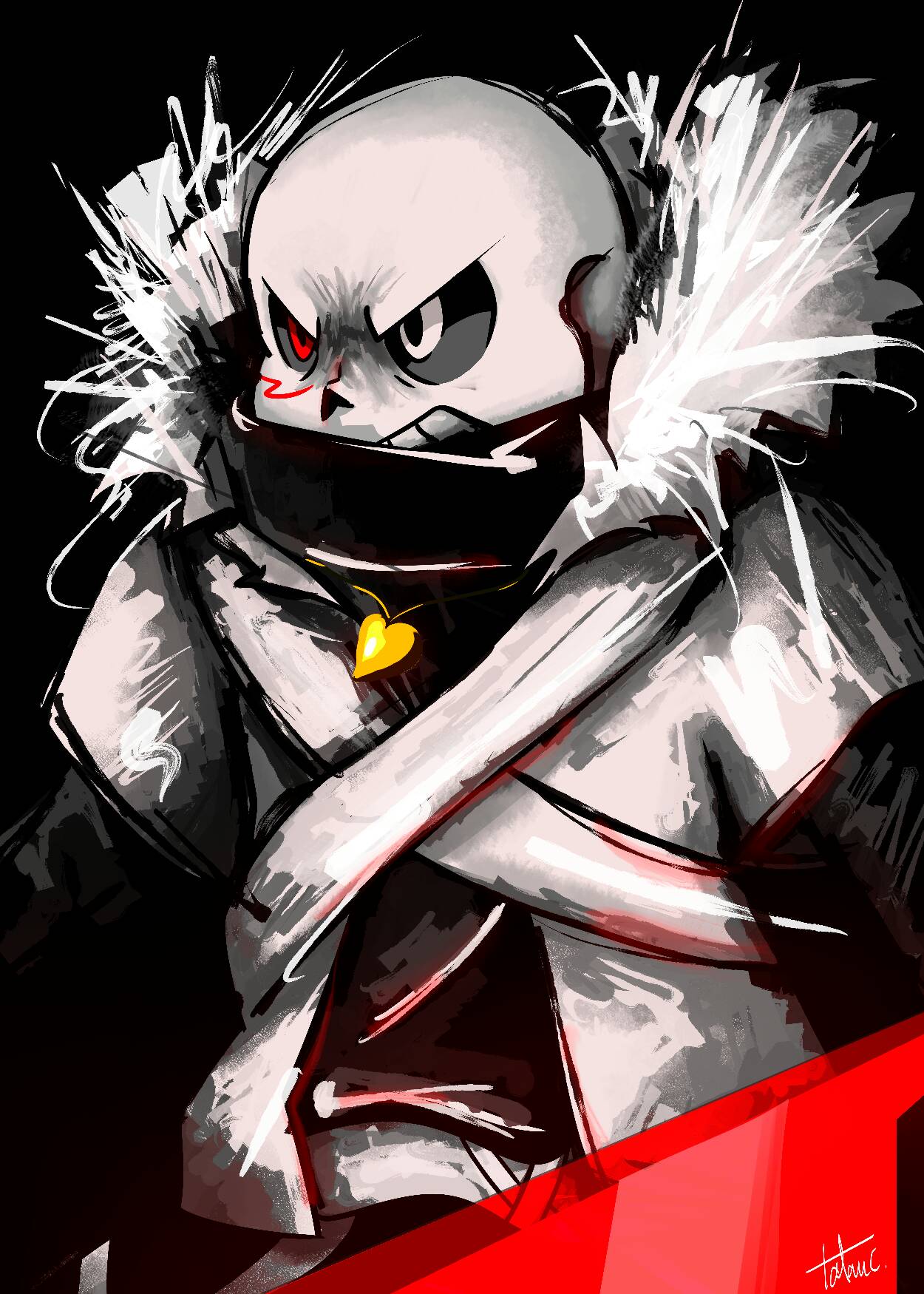 Cross!Sans fan art by TianB on DeviantArt