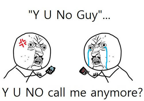 Y U NO Call