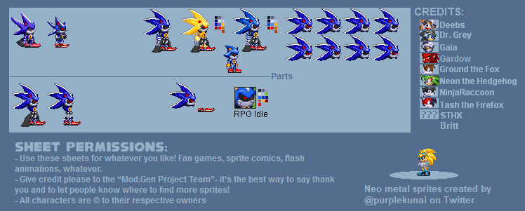 Sonic Sprite Pack - Colaboratory