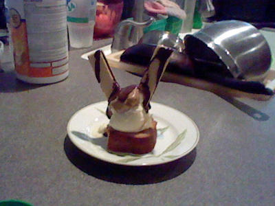 Ice cream bunny cake