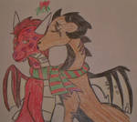 Thorn x Xena mistletoe christmas by mkl91