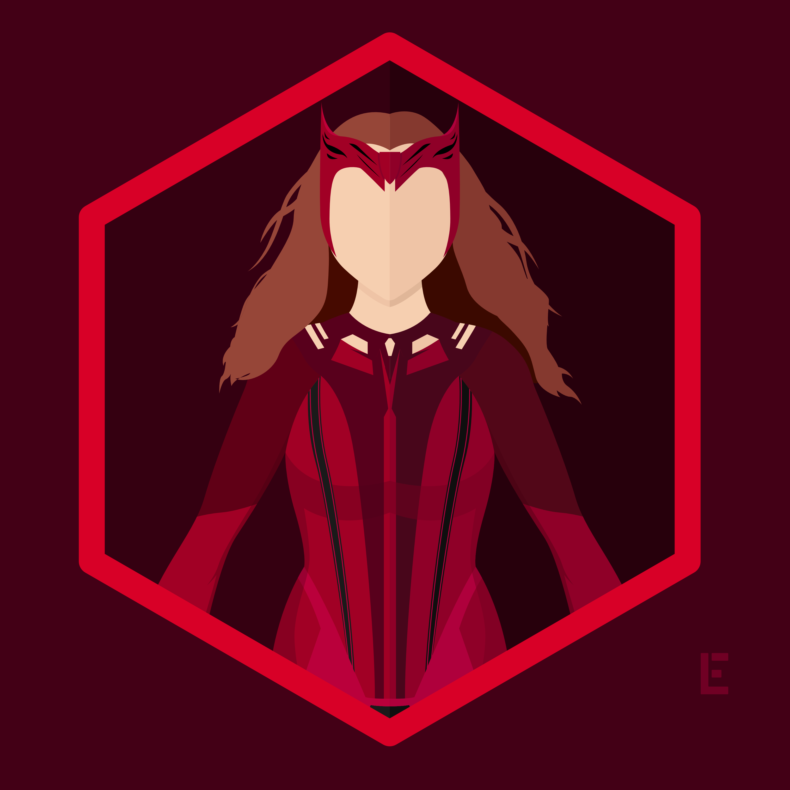 Scarlet Witch Character - App Icon - Fan Art transparent PNG - StickPNG