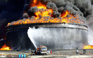 libya fire :(