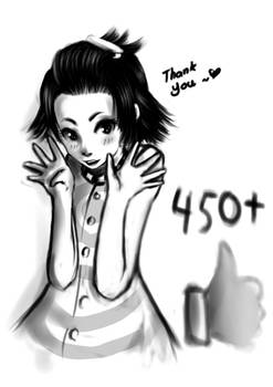 450+ Daime Kashiya Facebook Likes Thank you doodle