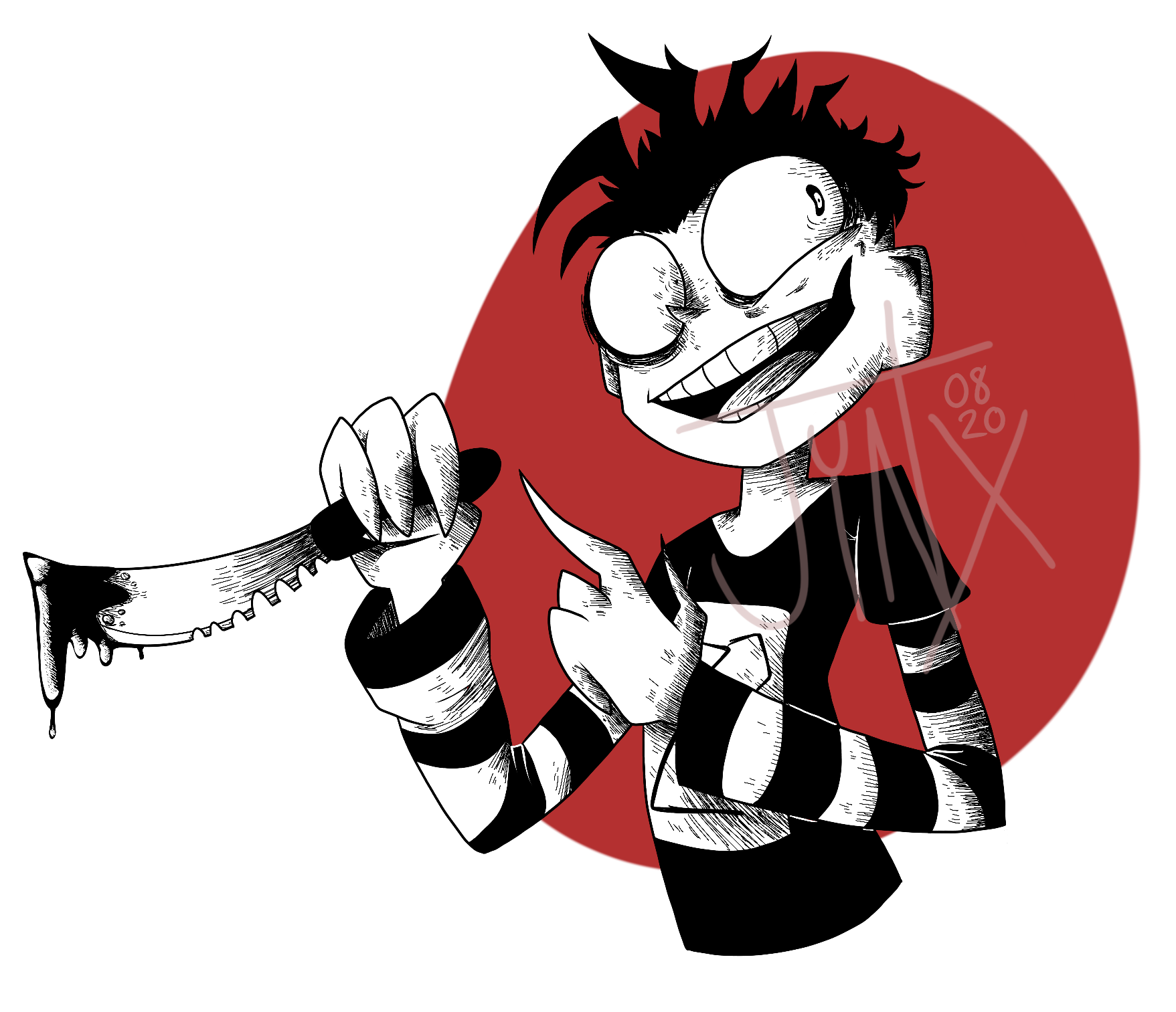 Storytime Speedpaint - Johnny the Homicidal Maniac by LaineyDoodles on  Newgrounds