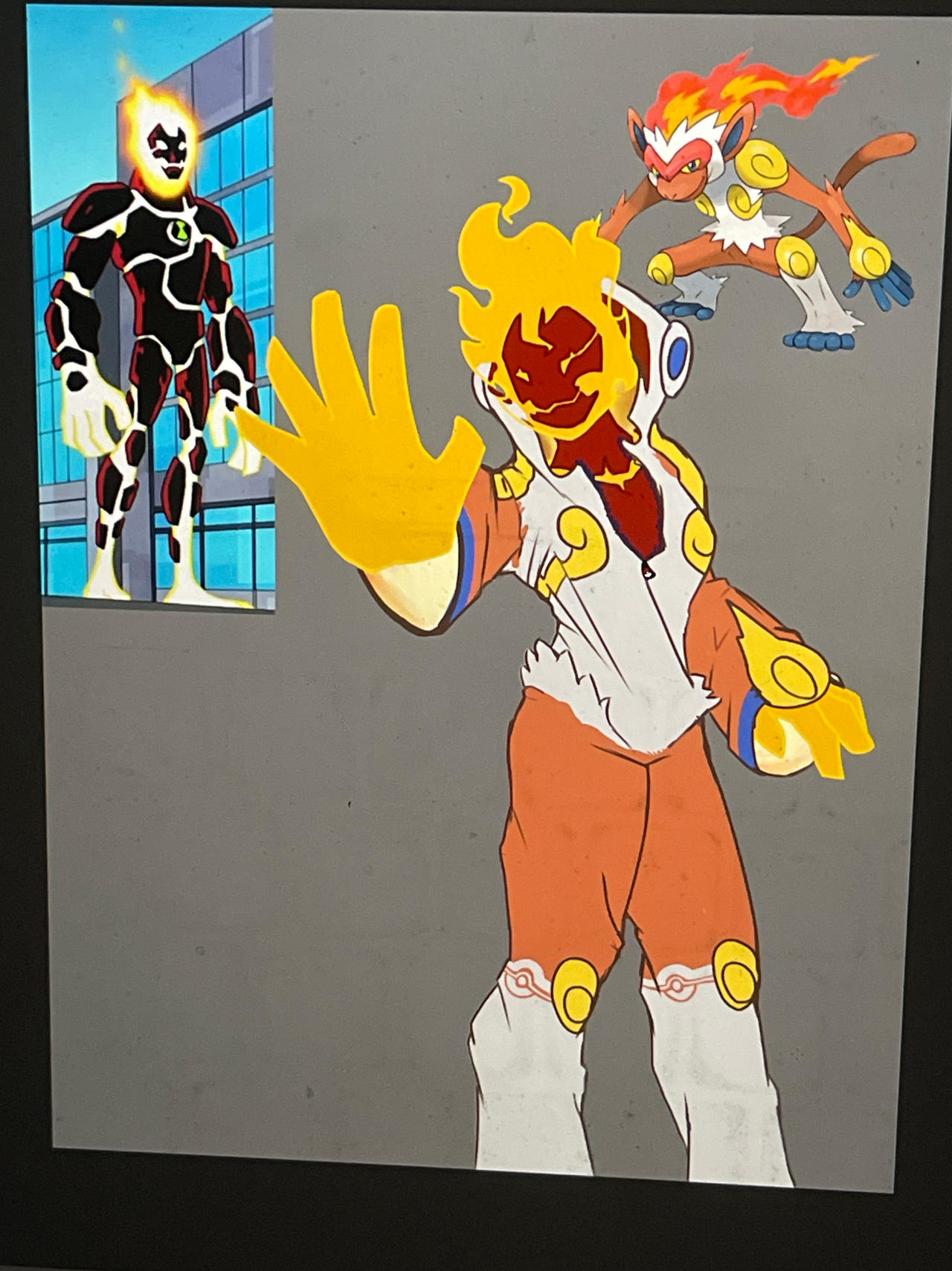 (WIP) Pyronite(Ben 10) in Infernape PJs (pokemon) by RanikAttanik on ...