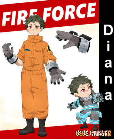 Fire Force OC COMMISH] Kaiji Muramasa Ref Sheet by Feerocomics on