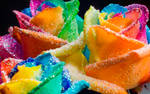 Happy Roses Rainbow Glitter by RAINBOWedROSES
