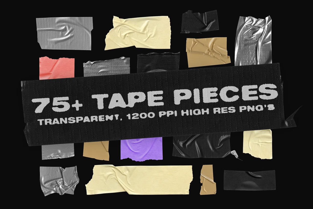 Tape Pieces 75 Transparent PNGs by ranuhaceehatet on DeviantArt