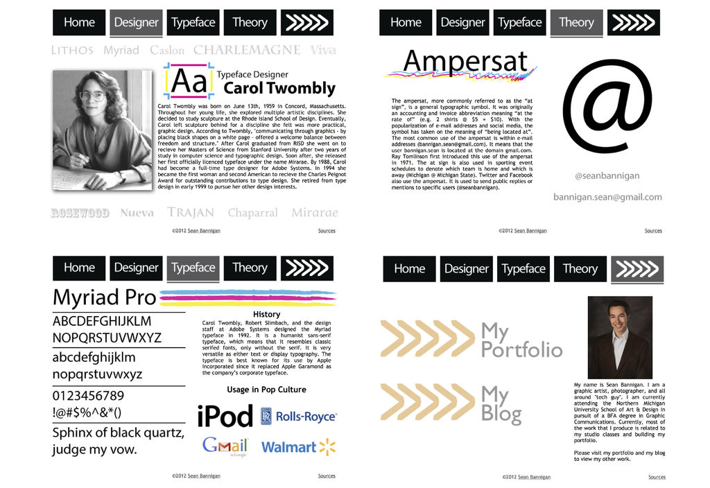 Typography Website (Content)