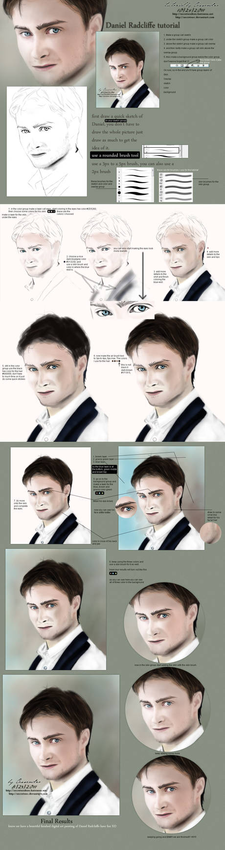 Daniel Radcliffe Tutorial by secretSWC