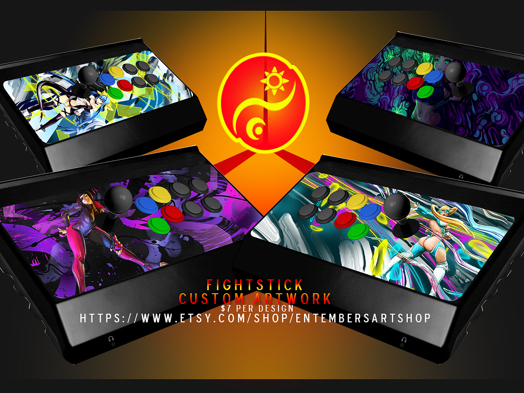 Custom Fight Stick Artwork by EntemberDesigns on DeviantArt