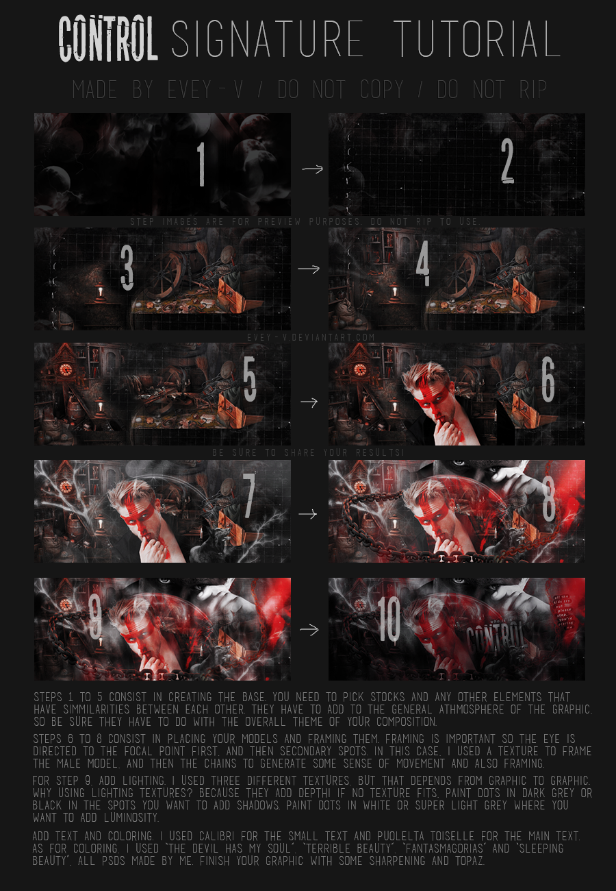 Controller Signature Examples Control - Signature Tutorial by Evey-V on DeviantArt