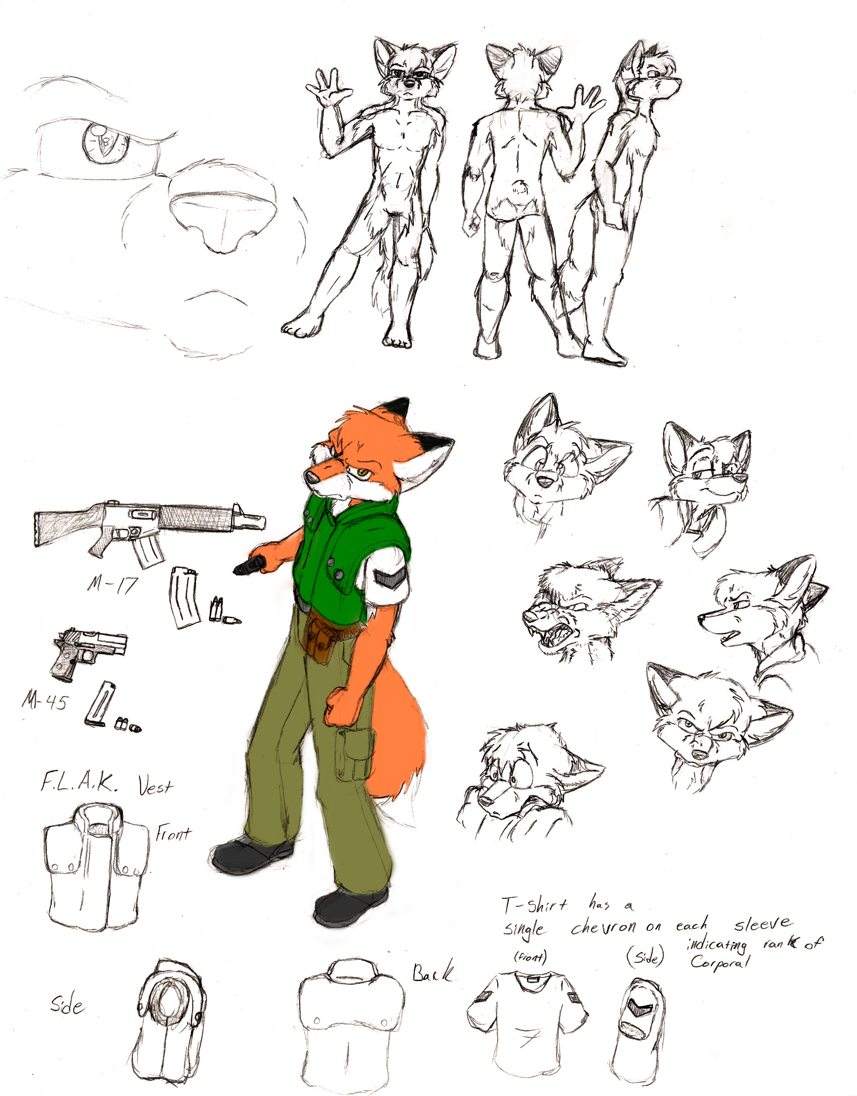 Char. Modelsheet - Cody Veles