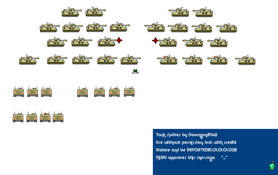 Tank Sprite sheet by Doomguy64x2 on DeviantArt