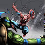 Spiderman VS Turtles!