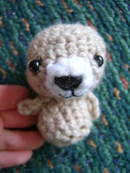 working on amigurumi bear