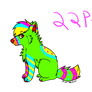 Neon Wolf Adopt 22Pt (Clossed)