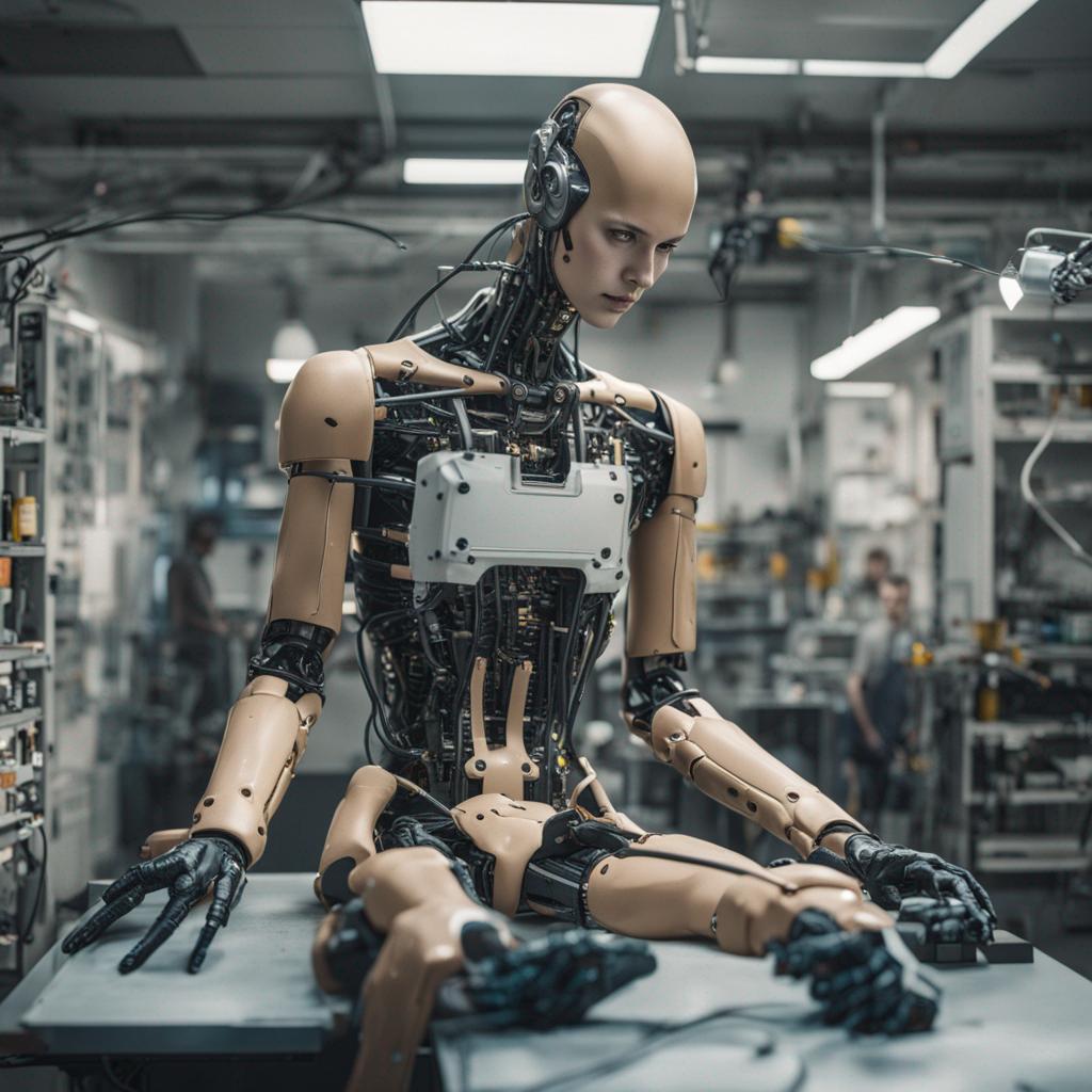 Human Android Being Repaired In A Repair Station by leskieve on DeviantArt