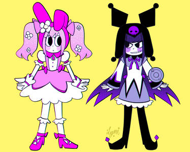 My melody  and kuromi 