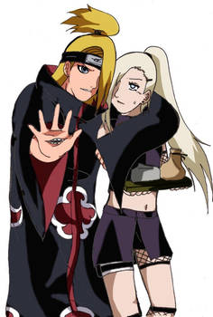 deidara and ino colorato