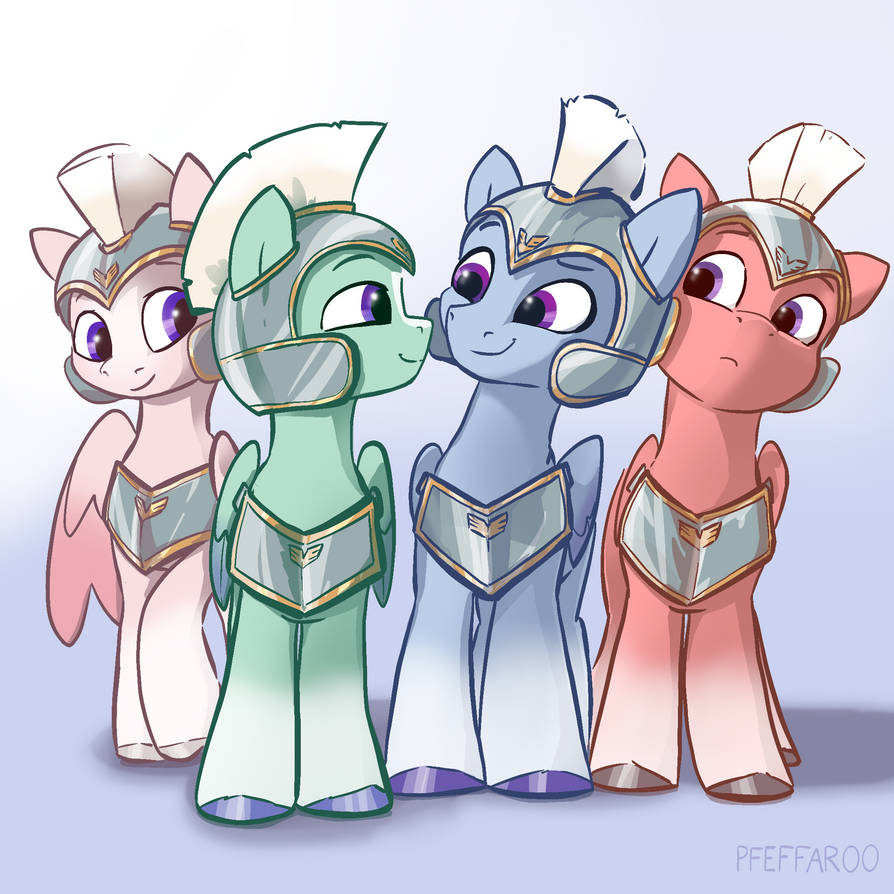 Mlp Bodyguards New guards dropped by pfeffarooart on DeviantArt