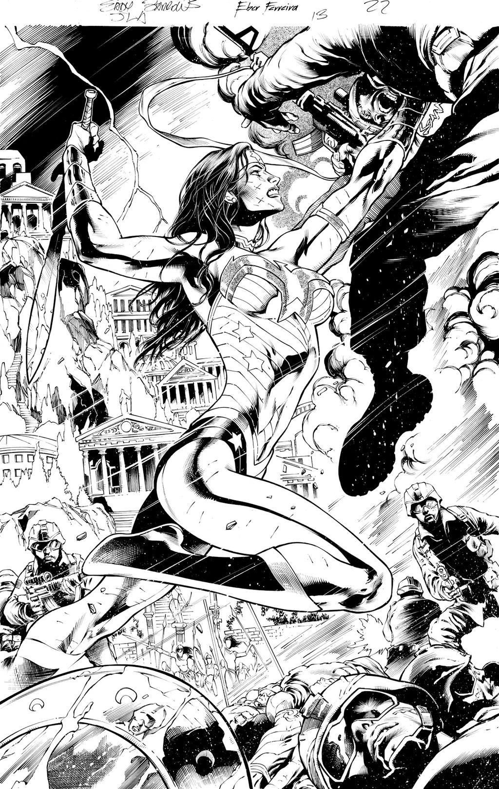 JLA#13 page 22 ink