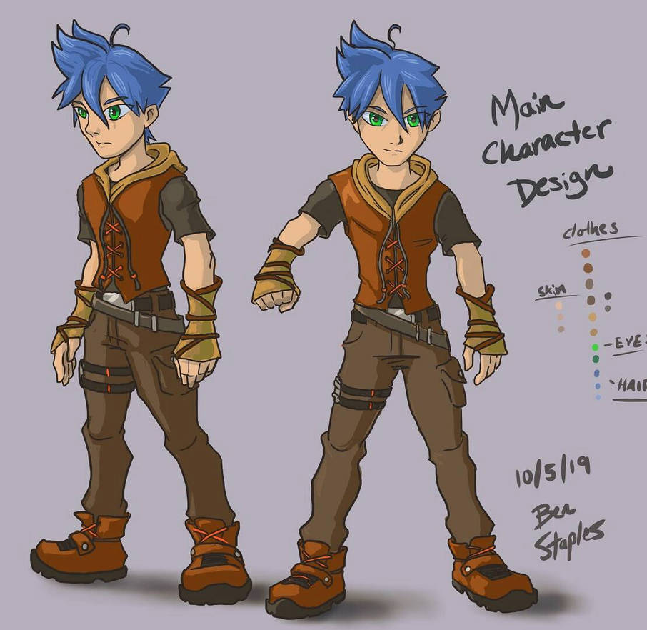 Main Character Design Examples Main Character design by BenJaminsart69 on DeviantArt