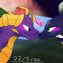 Cynder And Spyro art 