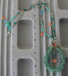 Green Coil Necklace