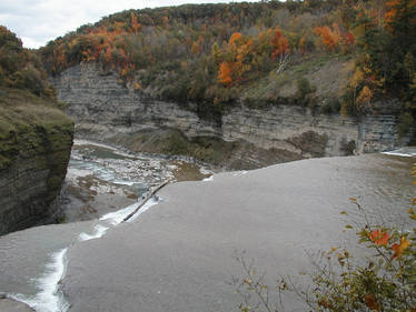 Looking over the falls