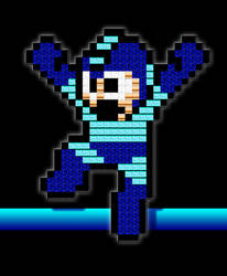 8-Bit Textured Mega Man