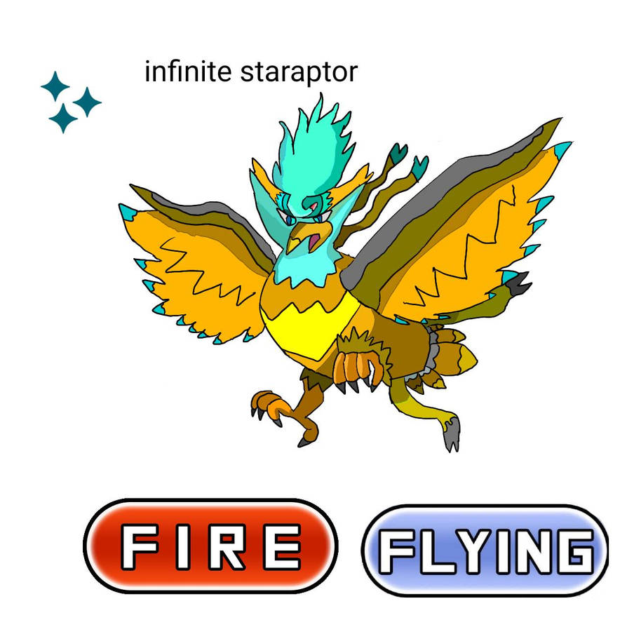 Shiny infinite staraptor by Daniellfc2003 on DeviantArt