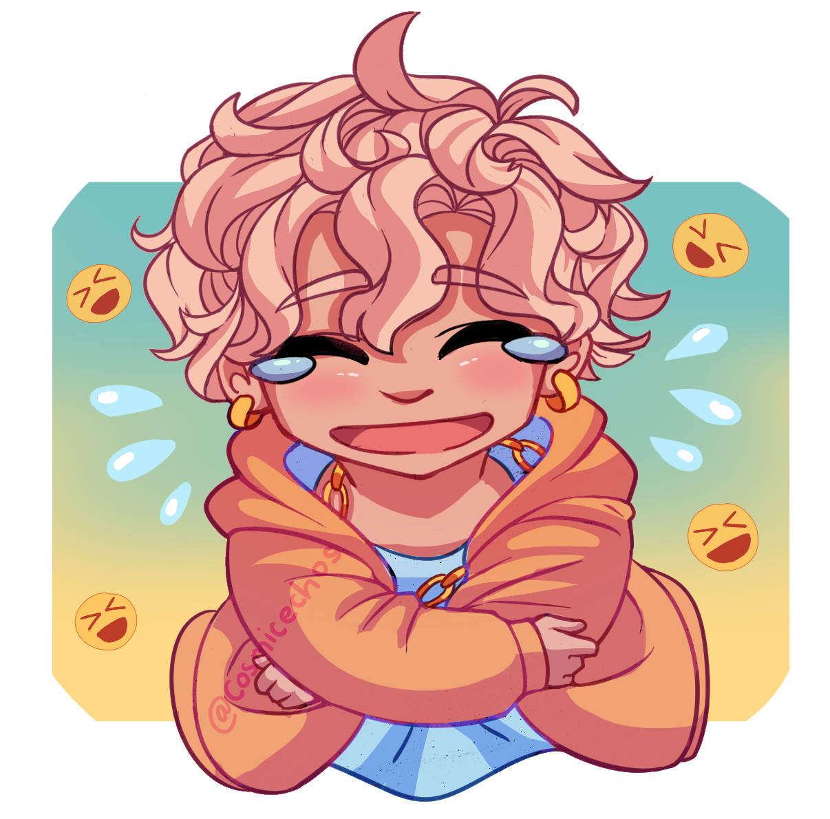 Relieved Chibi Chibi Laugh by CosmicEchoes on DeviantArt