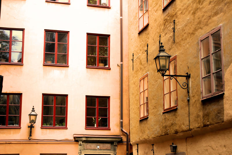 Old town windows