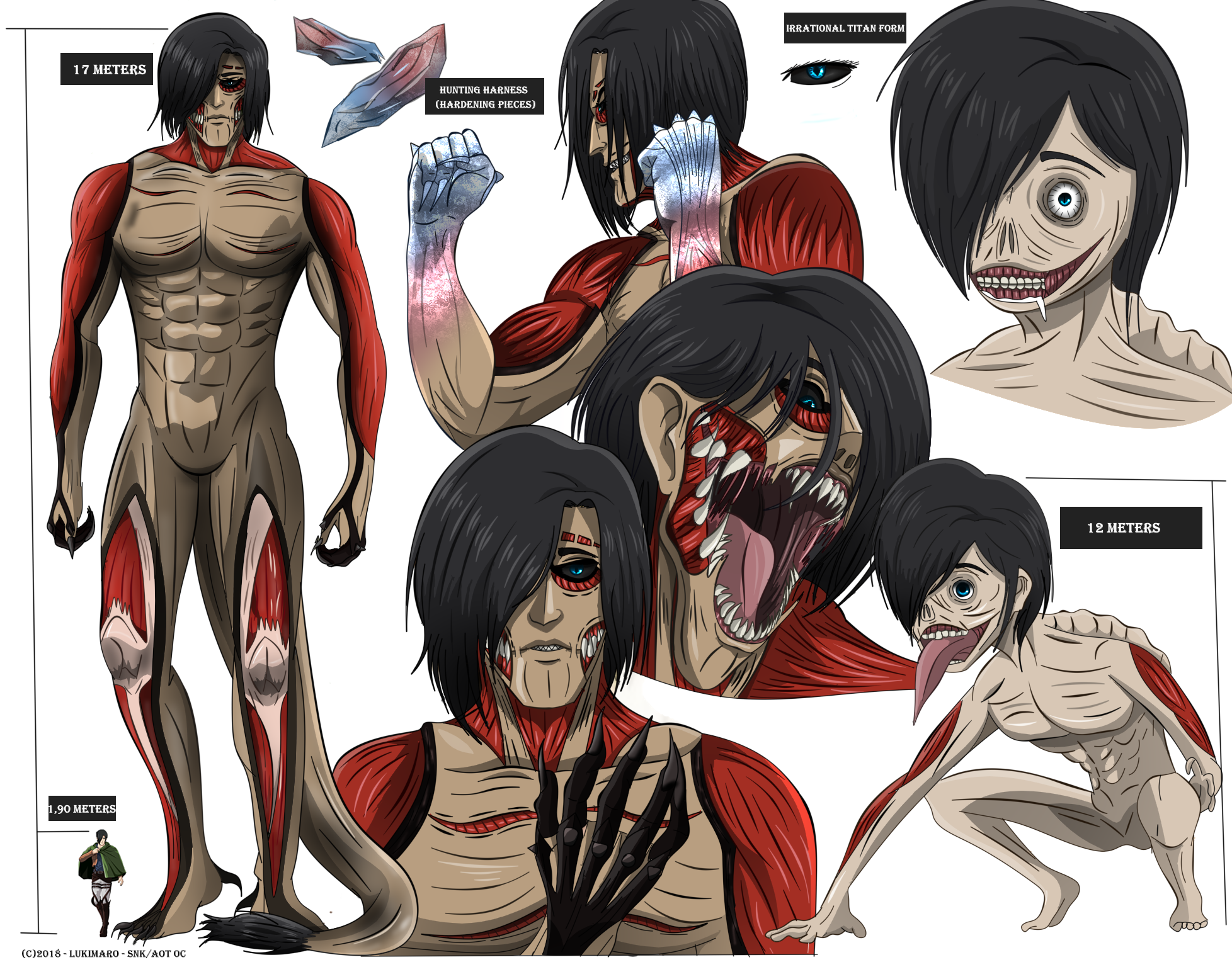 AOT/ SNK OC REFERENCE -Predator Titan by Lukimaro on DeviantArt