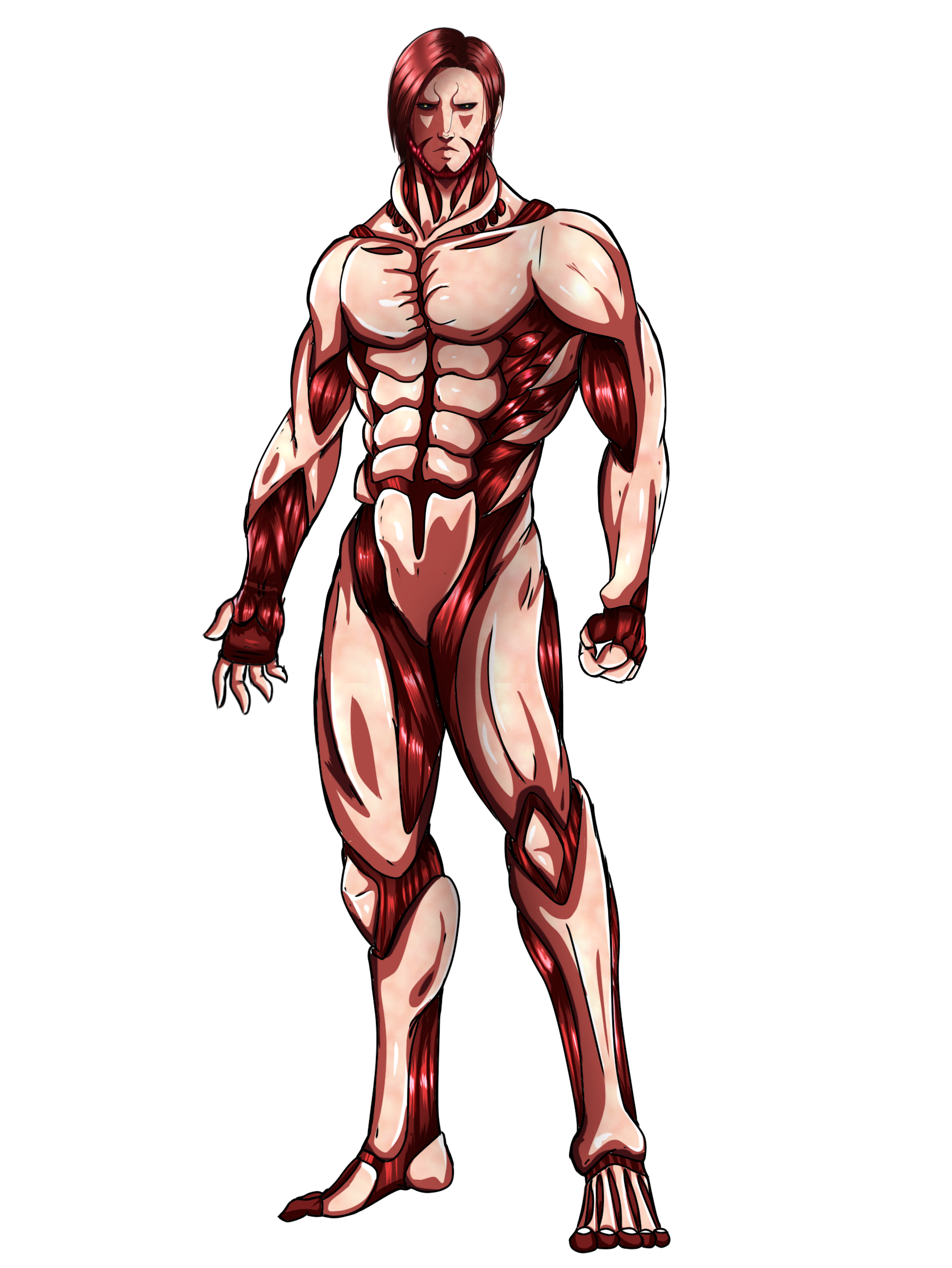 Shingeki no Kyojin [OC] Hybrid Titan - References by TsunaKisuke